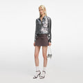 Silver Metallic Crinkle Shirt