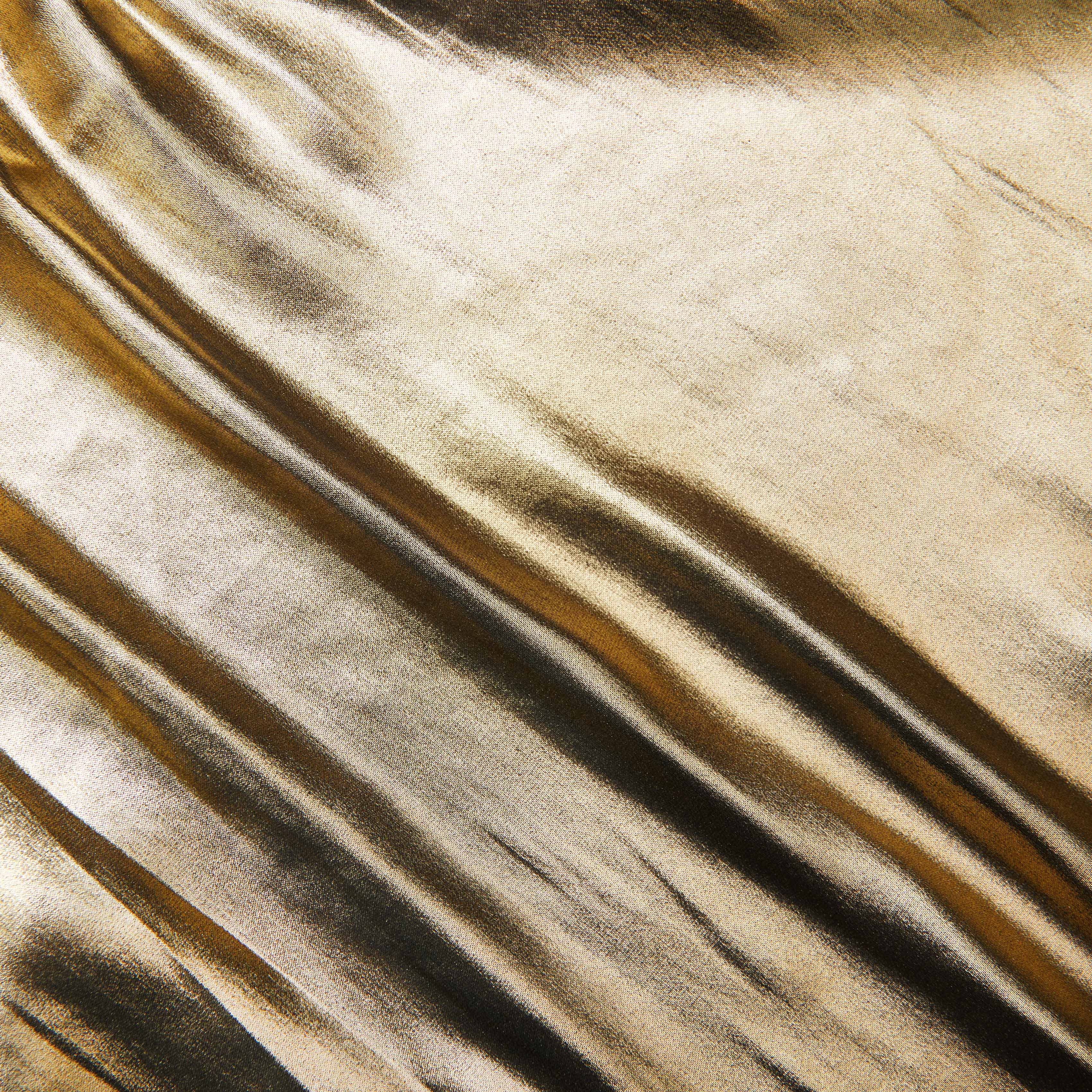 Gold Metallic Maxi Skirt