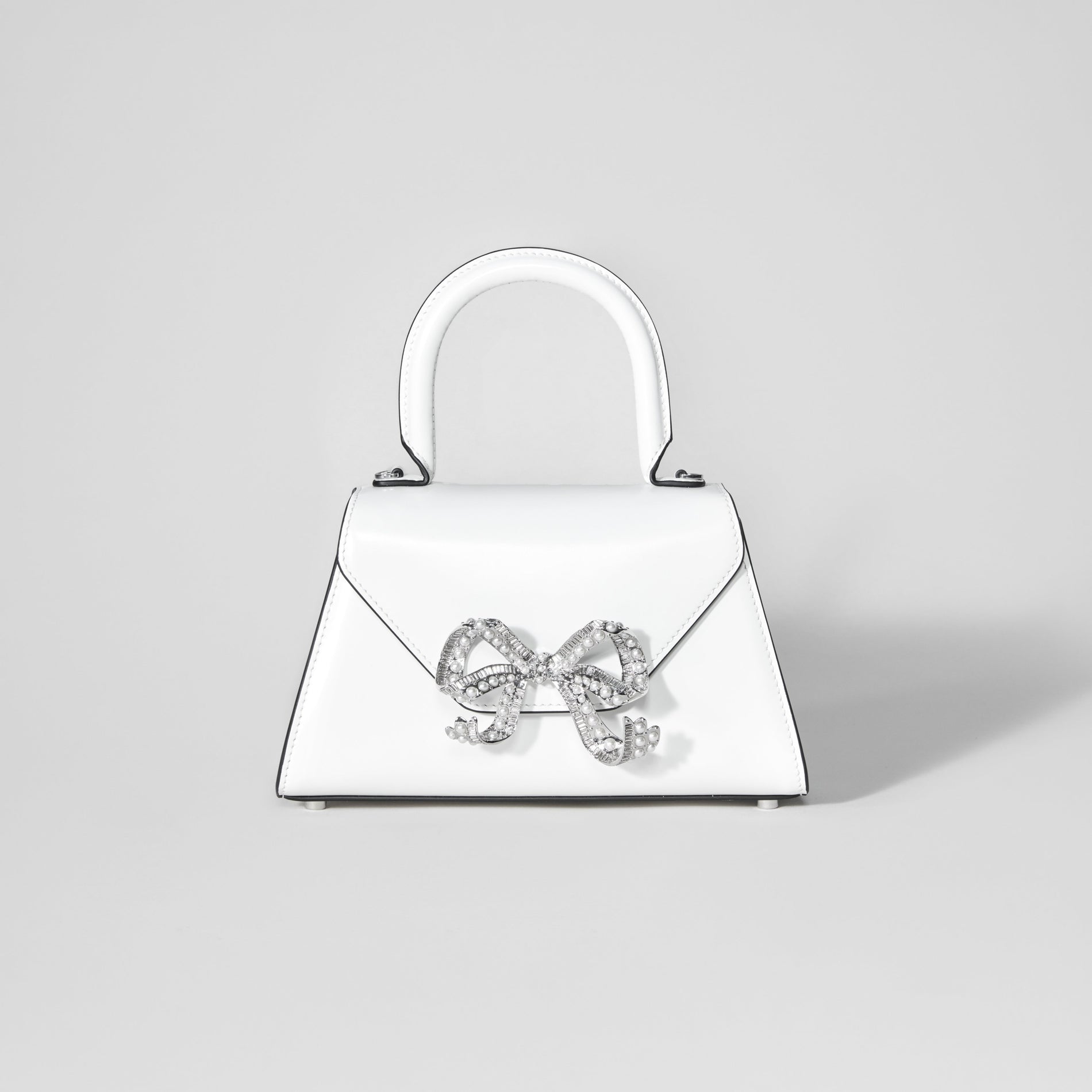 White Bow Envelope Mini Bag