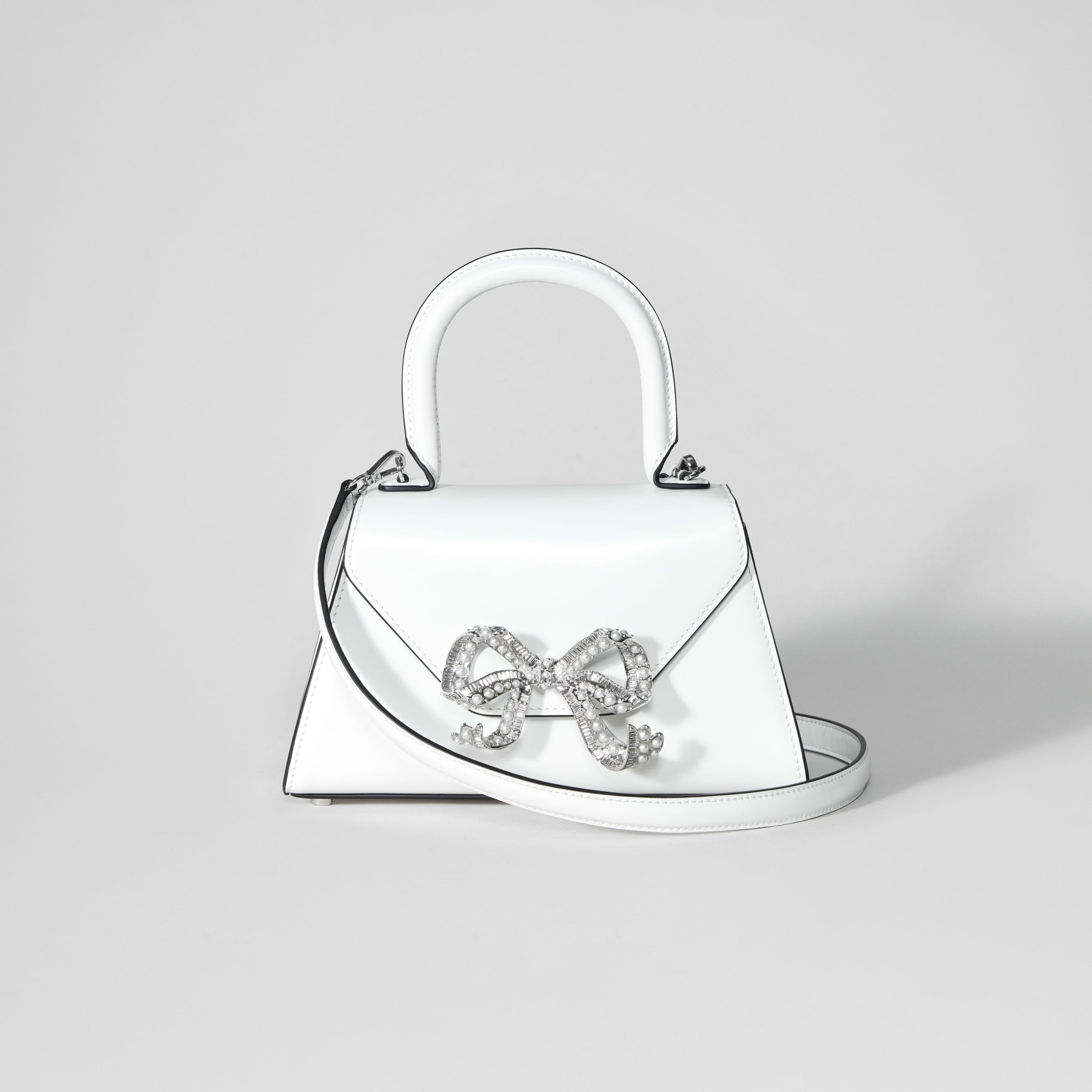 White Bow Envelope Mini Bag