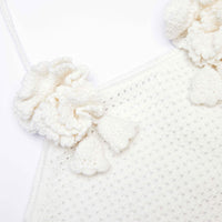 White Crochet Crop Top