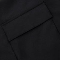 Black Taffeta Skort