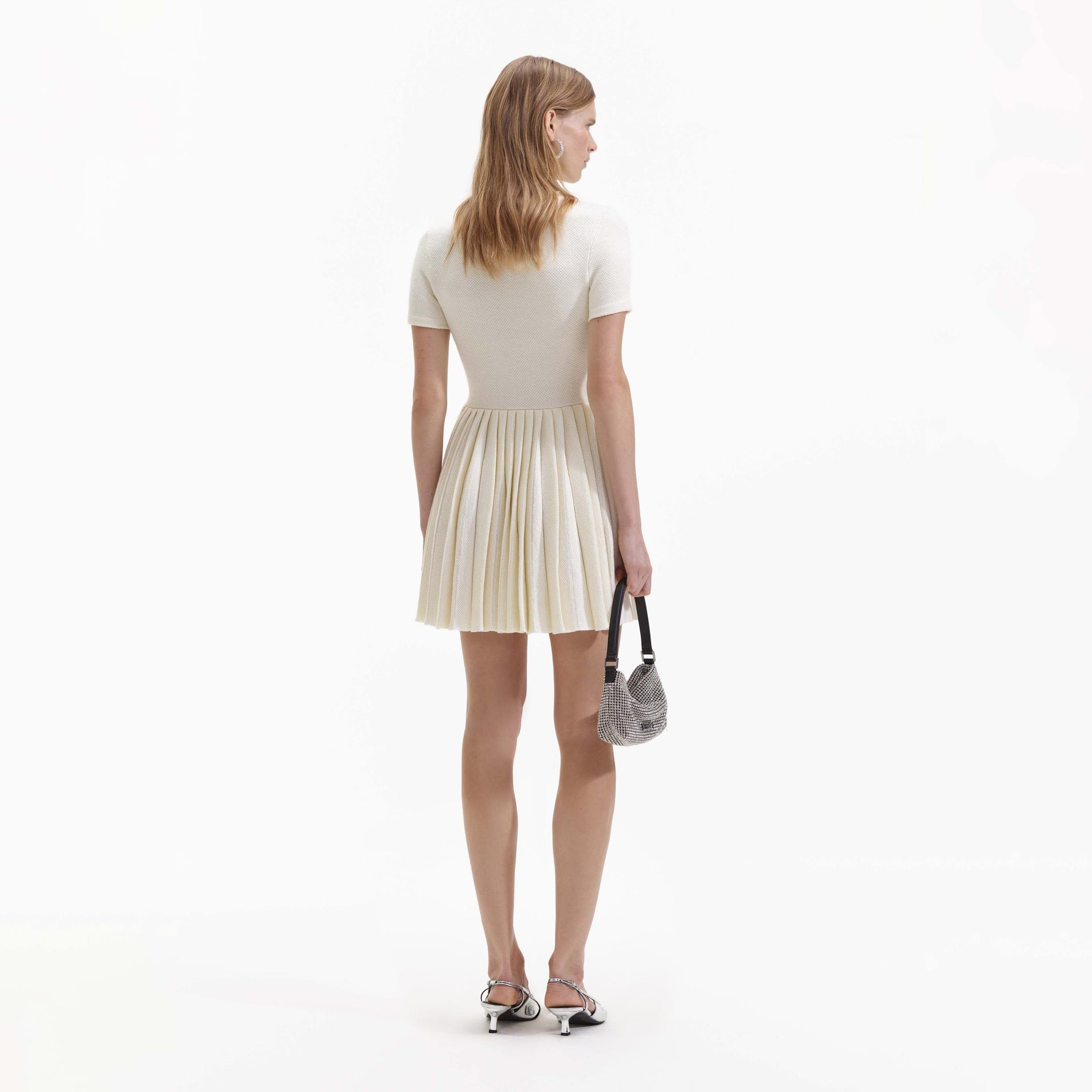 Cream Knit Mini Dress