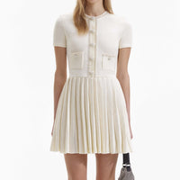 Cream Knit Mini Dress