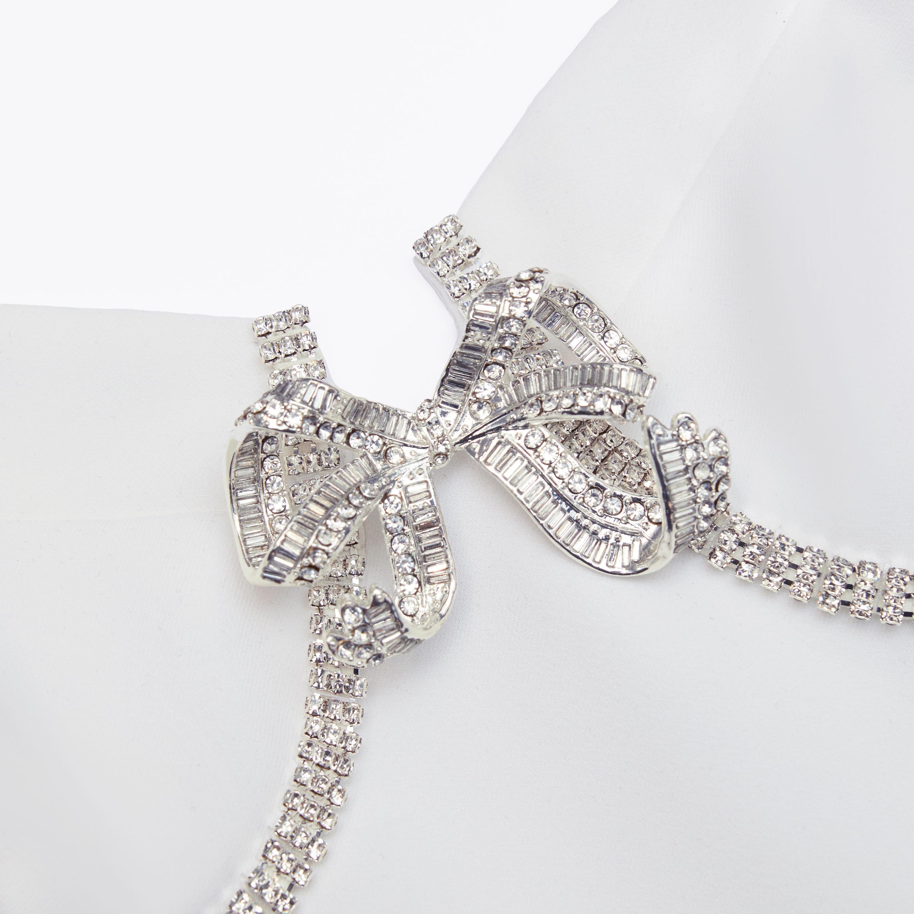 White Bonded Crepe Midi Dress