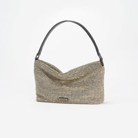 Champagne Diamante Medium Hobo Bag