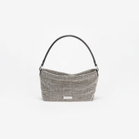 Silver Diamante Small Hobo Bag