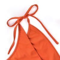 Orange Tie Bikini Brief