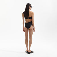 Black Asymmetric Swimsuit