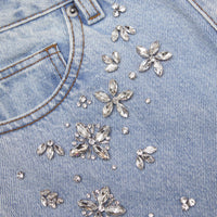 Blue Embellished Jeans