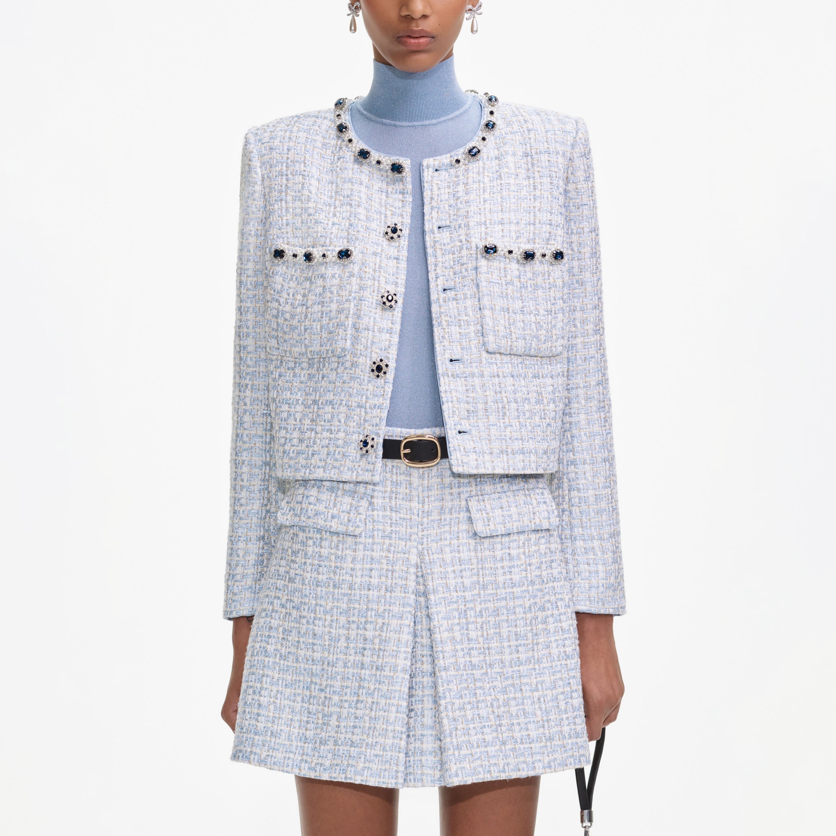 Blue Boucle Jacket