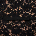 Black Fine Lace Midi Dress