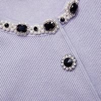 Lilac Embellished Knit Top