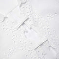 Cream Linen Embroidered Trousers