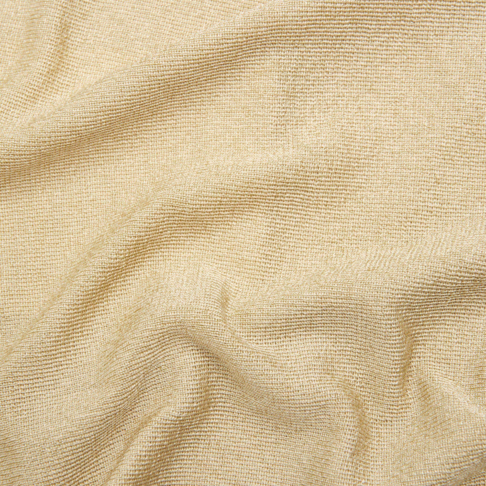 Side view of a woman wearing the Yellow Viscose Knit Top