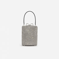 Silver Crystal Fishnet Bag