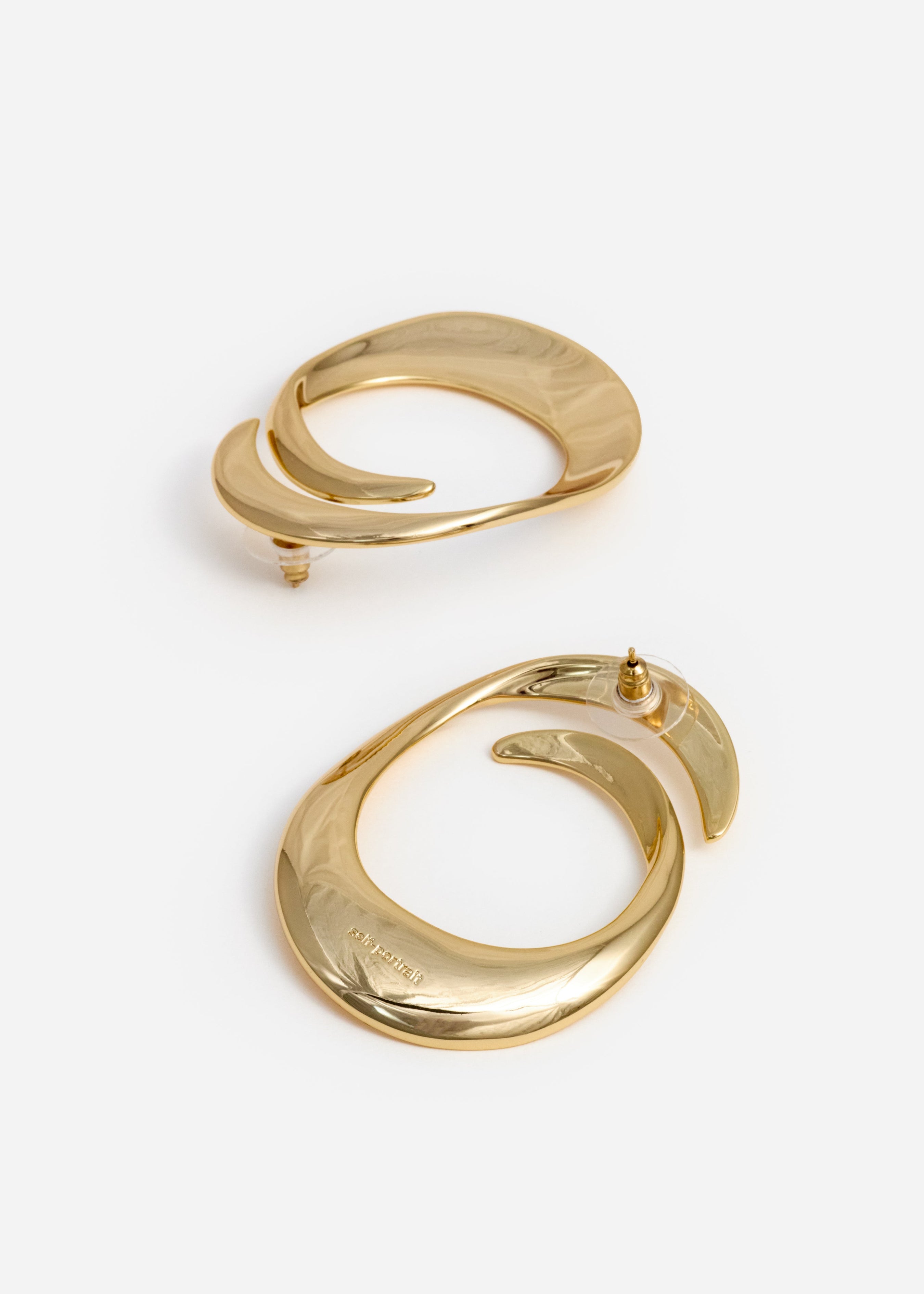 Gold Swirl Earrings