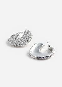 Crystal Curved Earrings