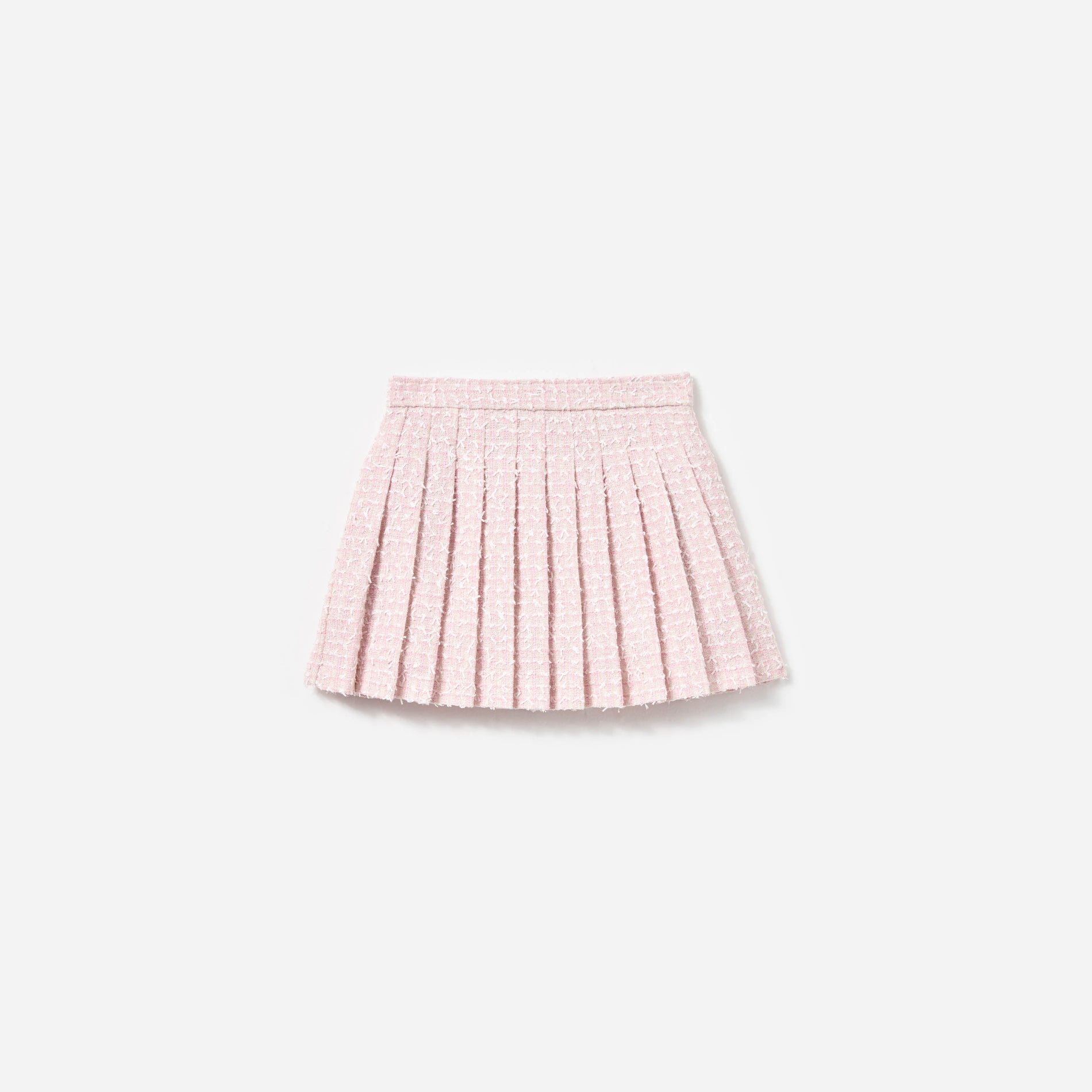 Pink Bow Boucle Skirt