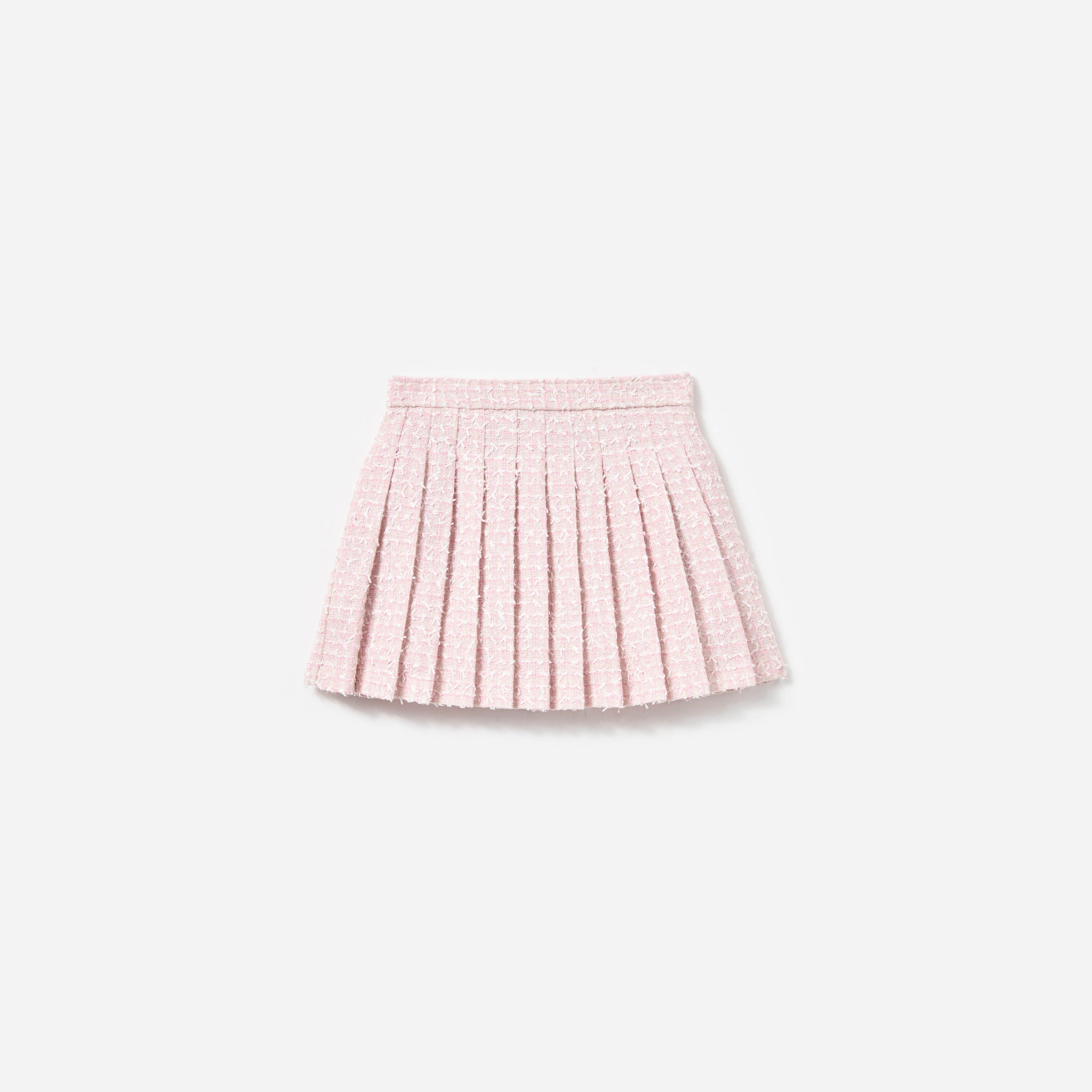 Pink Bow Boucle Skirt