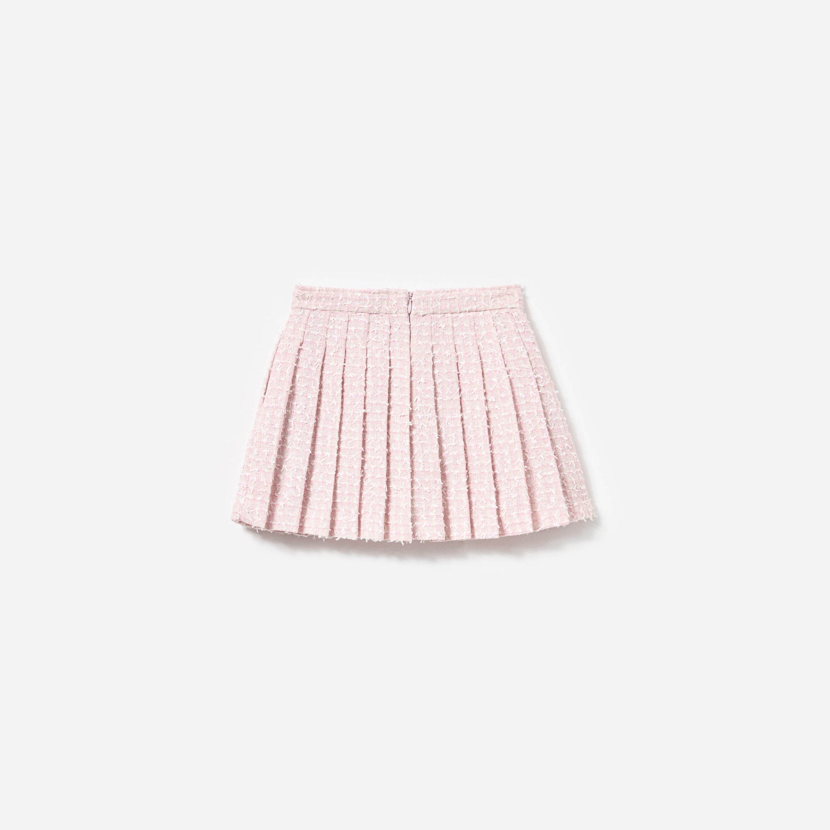 Pink Bow Boucle Skirt