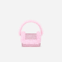 Pink Crystal Lace Detail Bag