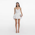 White Organza Mini Dress