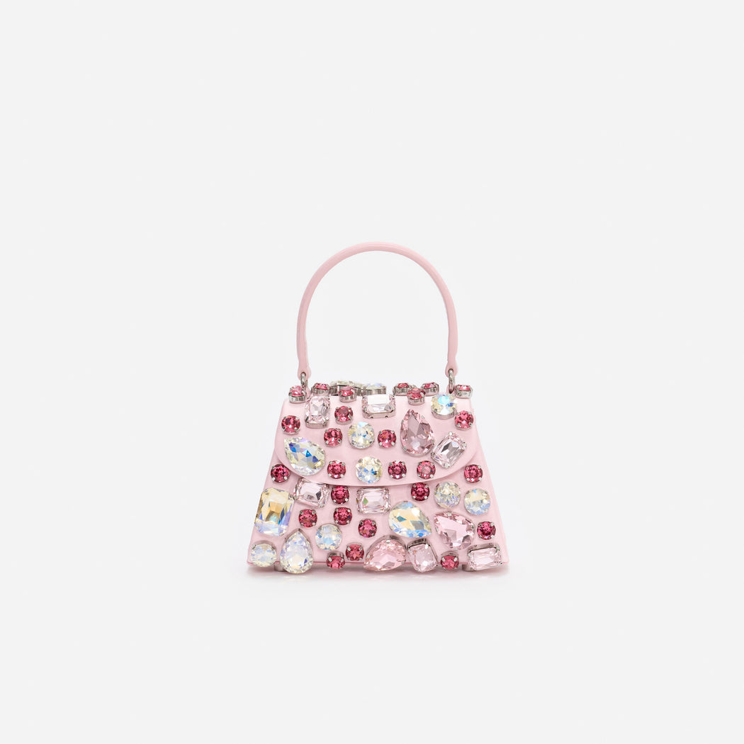 Pink Multi Crystal Mini Bag