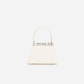 Cream Multi Crystal Mini Bag