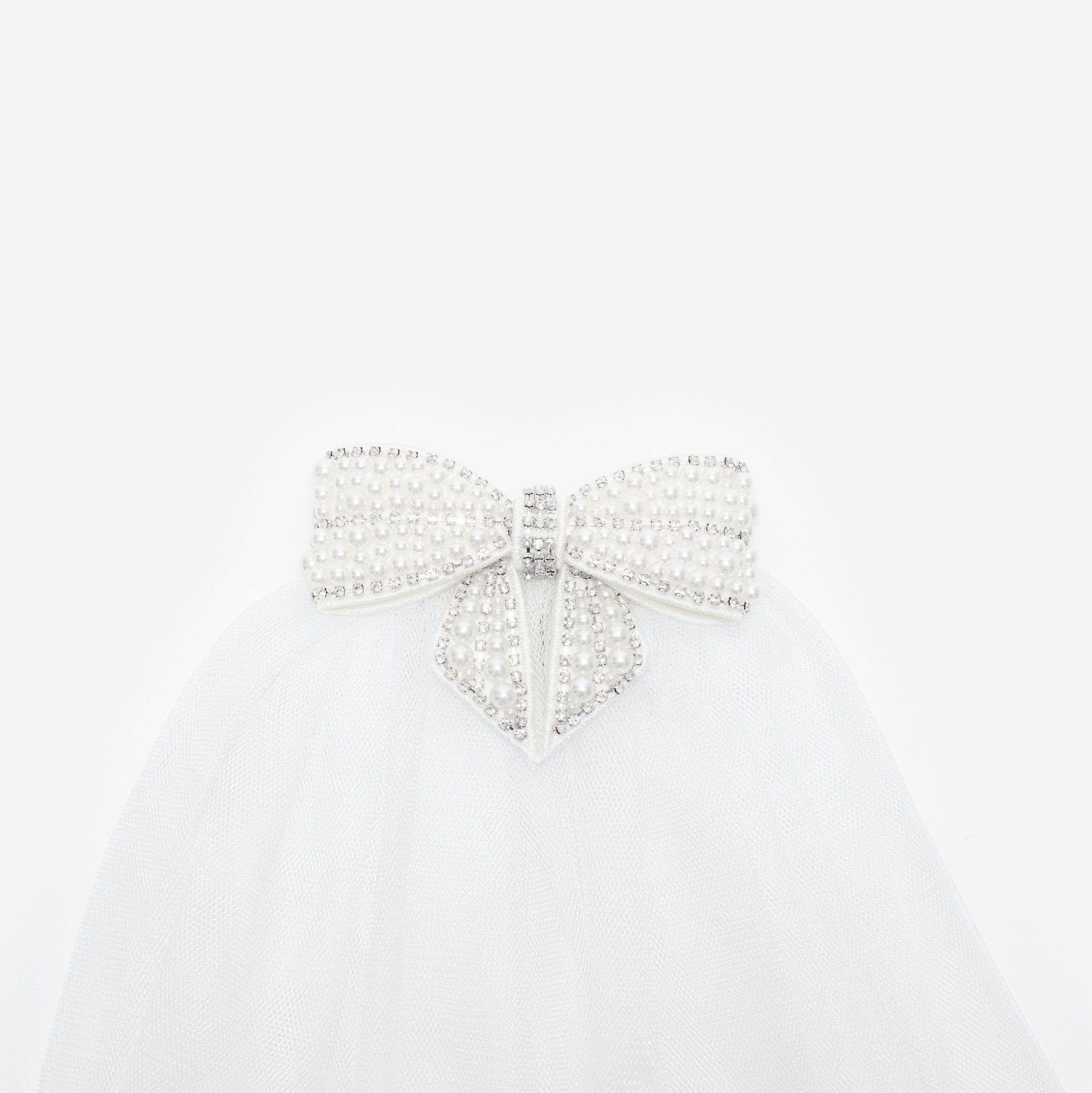 Embellished Bow Veil