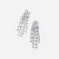 Square Crystal Dangle Earrings