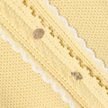 Yellow Pointelle  Frill Cardigan