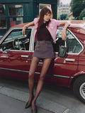 Brown Cotton Skort