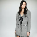 Monochrome Melange Knit Dress
