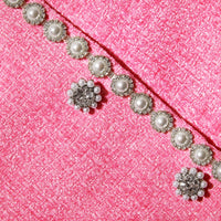 Pink Boucle Mini Skirt